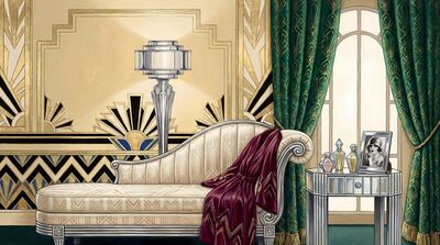 Elegant Boudoir Scene Canvas Wall Art