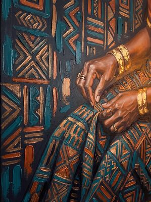 Ndebele African Pattern Canvas Wall Art