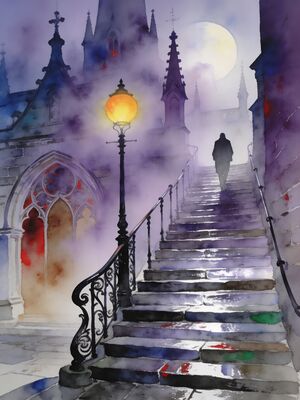 Cobh Deck of Cards Colorful Houses Watercolor Canvas Print