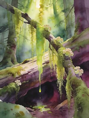 Olympic Hurricane Ridge Sunrise Watercolor Canvas Print
