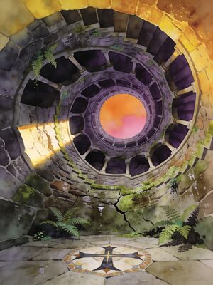 Sintra Palace Facade Watercolor Canvas Print
