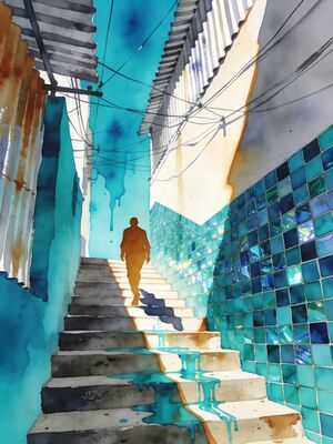 Valpara So Watercolor Canvas Print