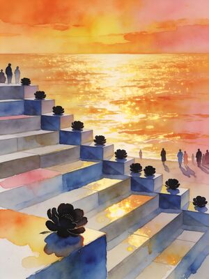 Croatia Watercolor Canvas Print