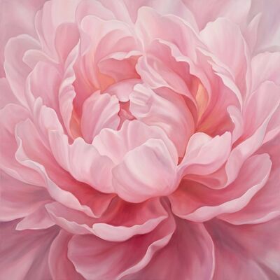 Pink Peony Explosion Canvas Wall Art