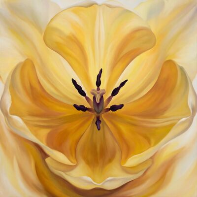 Yellow Tulip Interior Floral Canvas Wall Art