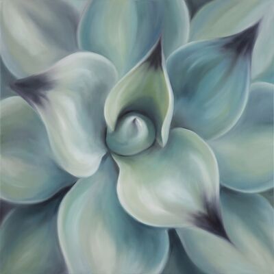 Agave Heart Botanical Canvas Wall Art