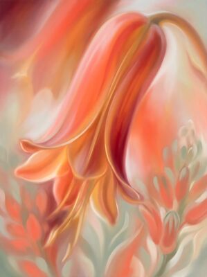 Aloe Vera Flower Botanical Canvas Painting