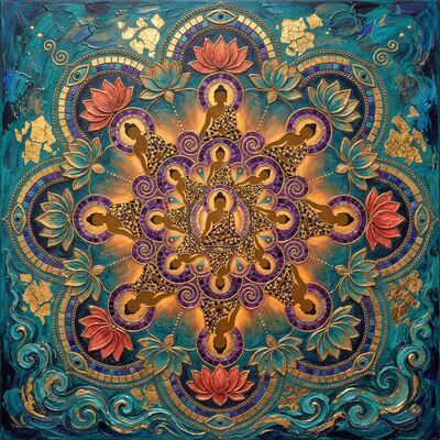 Buddha Mandala Canvas Wall Art