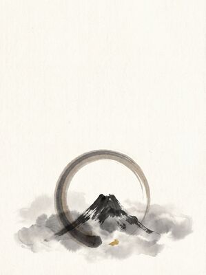 Mountain Peak Above Clouds Canvas Wall Art