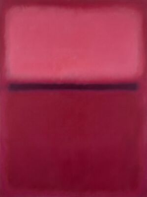 Mark Rothko Raspberry Glow Canvas Painting