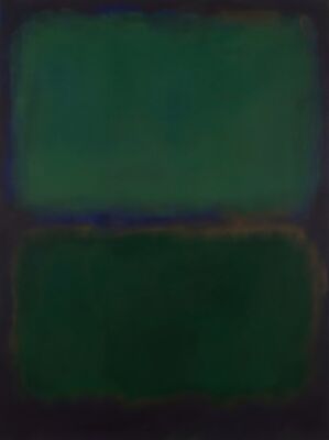 Mark Rothko Forest Green Canvas Painting