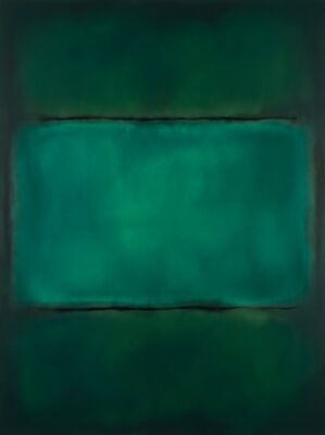 Mark Rothko Emerald Green Canvas Painting