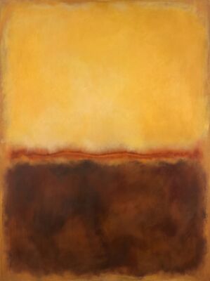 Mark Rothko Ochre and Umber Canvas Painting
