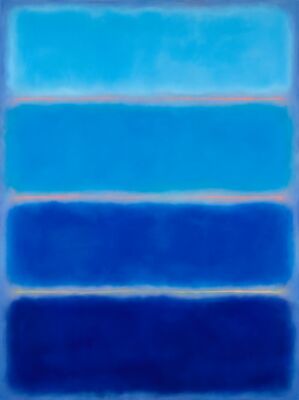 Mark Rothko Blue Meditation Canvas Painting