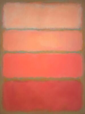 Mark Rothko Coral Variations Canvas Painting