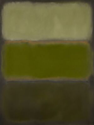 Mark Rothko Olive Contemplation Canvas Painting