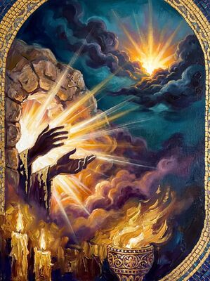 Resurrection Twilight Purple Canvas Wall Art