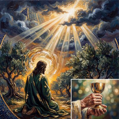 Garden of Gethsemane Forest Canvas Painting