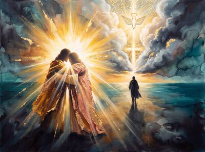 Prodigal Son Rose Gold Canvas Wall Art