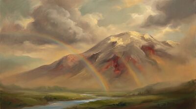 Heroic Baroque Mountain Canvas Wall Art