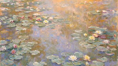 Summer Abundance Water Lilies Canvas Wall Art