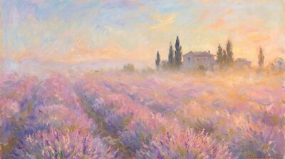 Lavender Field Canvas Wall Art