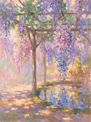 Wisteria Cascade Canvas Wall Art