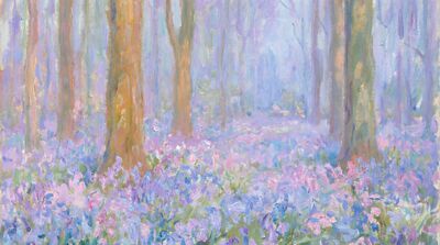 Bluebell Wood Canvas Wall Art
