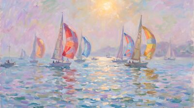 Yacht Race Canvas Painting