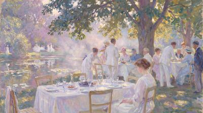 Garden Party Canvas Wall Art