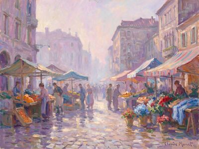 Market Square Canvas Wall Art