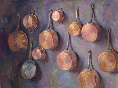 Copper Pots Canvas Wall Art