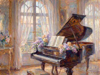 Piano Room Canvas Wall Art