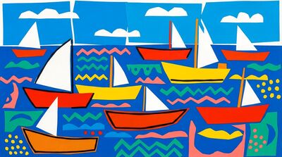 Henri Matisse Mediterranean Boats Canvas Wall Art
