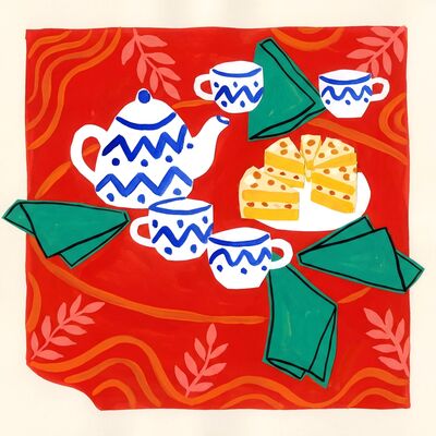 Henri Matisse Tea Service Canvas Painting