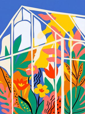 Henri Matisse Conservatory Canvas Painting