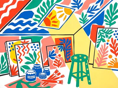 Henri Matisse Attic Studio Canvas Painting
