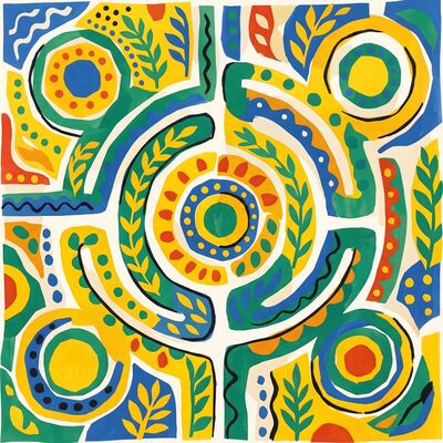 Henri Matisse Sunflower Maze Canvas Painting