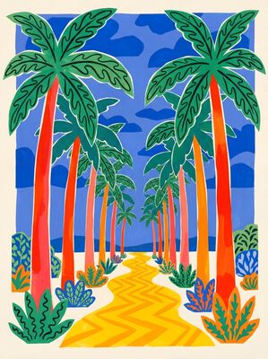 Henri Matisse Palm Avenue Canvas Wall Art