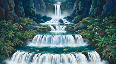 Epic Five Tier Maximum Cascade Canvas Painting