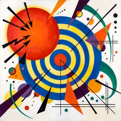 Target Study Abstract Canvas Wall Art