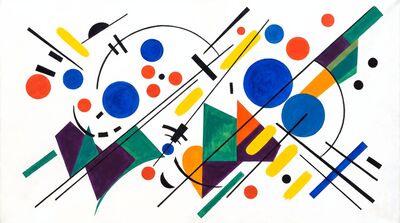 Staccato Rhythm Abstract Canvas Wall Art