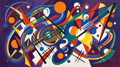 String Quartet Abstract Canvas Wall Art