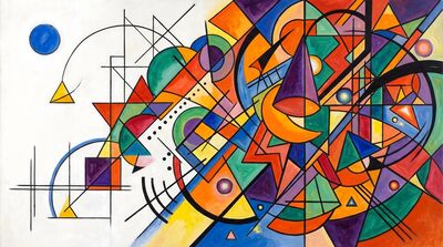 Opera Crescendo Abstract Canvas Painting