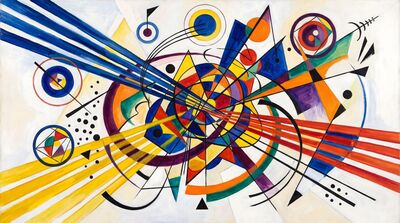 Parallel Momentum Abstract Canvas Painting