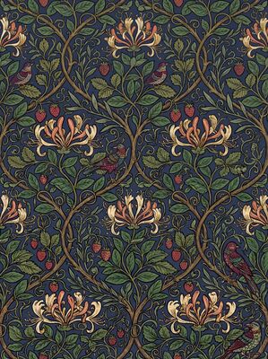 William Morris Honeysuckle Trail Canvas Wall Art