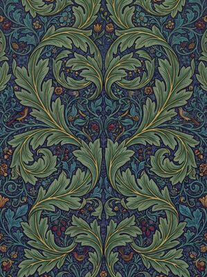 William Morris Acanthus Scroll Canvas Wall Art