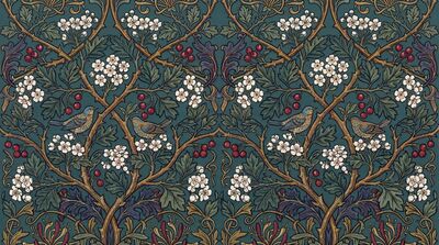William Morris Hawthorn Hedge Canvas Wall Art
