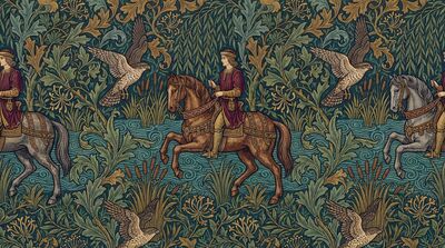 William Morris Hawking Party Canvas Wall Art
