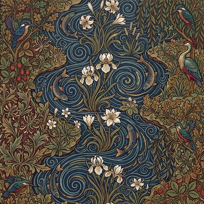 William Morris River Wandle Canvas Painting